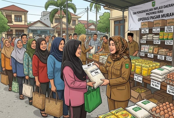 Pemprov Riau Gelar Operasi Pasar Murah, Pekan Ini Hadir di Pekanbaru dan Rokan Hulu