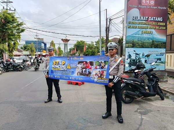 Polres Jember Tekan Angka Kecelakaan Melalui Operasi Patuh Semeru 2026