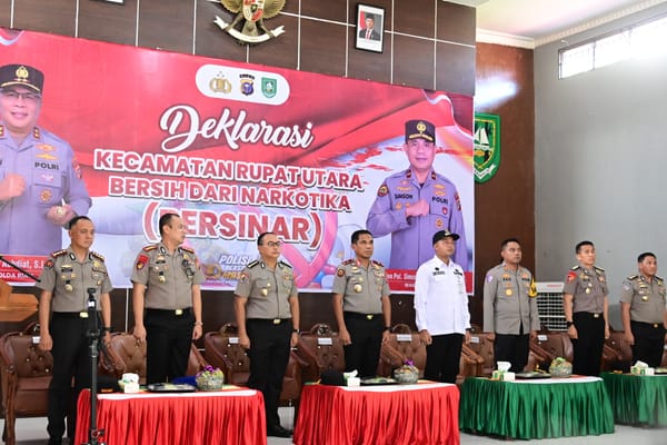 Deklarasi Rupat Utara Bersinar, Perkuat Komitmen Bersama Berantas Narkoba