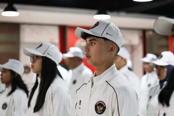 Dinov dan Michelle Pimpin Parade Kontingen Indonesia di Pembukaan Youth Olympic Games 2026 Dakar