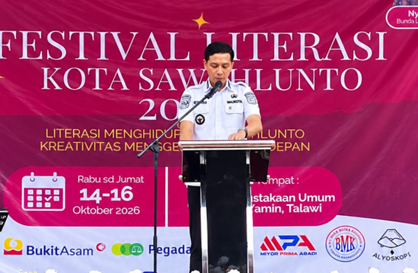 Buka Festival Literasi, Riyanda Putra Dorong Literasi Jadi Penggerak Kreativitas Sawahlunto
