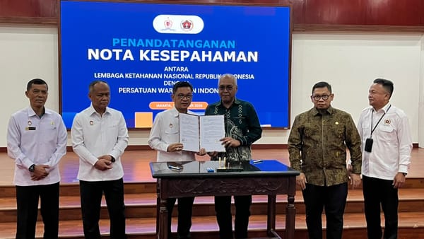 Lembaga Ketahanan Nasional dan Persatuan Wartawan Indonesia Jalin Kerja Sama