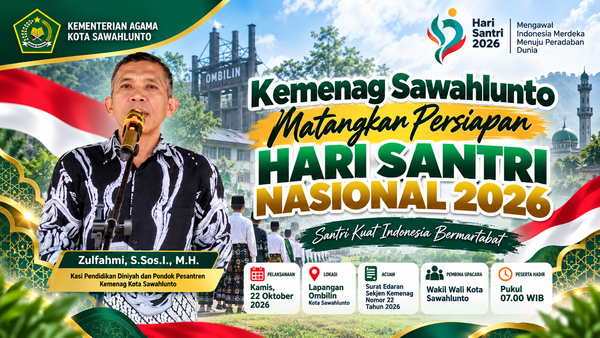 Kemenag Sawahlunto Matangkan Persiapan Hari Santri Nasional 2026